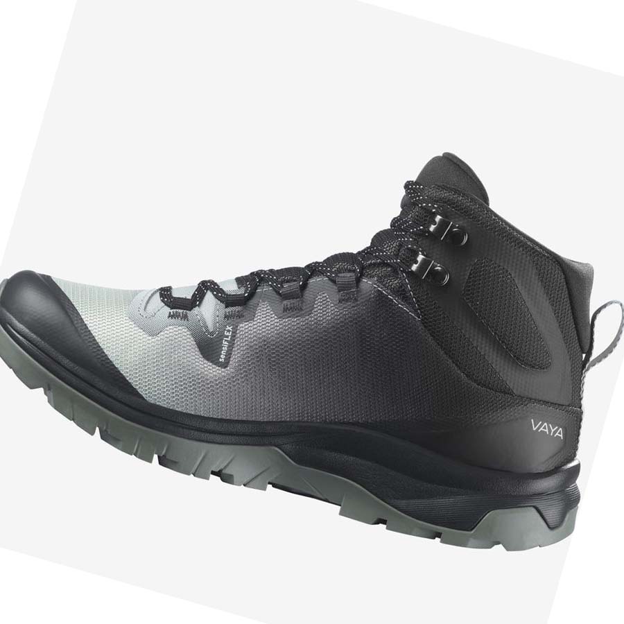 Tenis Senderismo Salomon WoVAYA MID GORE-TEX Mujer Negros Blancos | MX 2801KOR